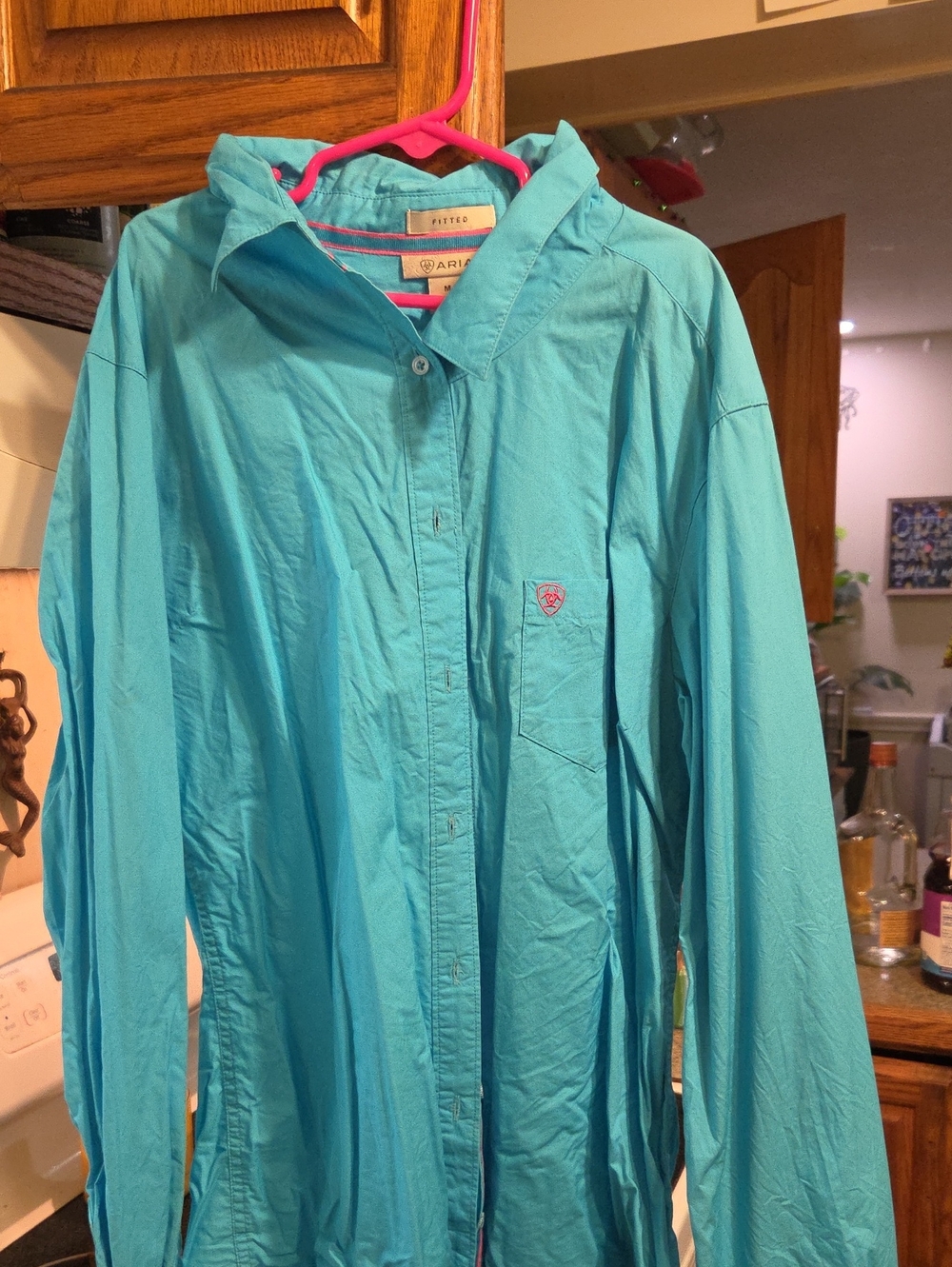 Ariat Bright Turquoise Button-Up Shirt